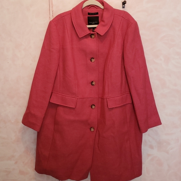 Talbots Jackets & Blazers - Stunning! NWT Talbots pink/red winter coat